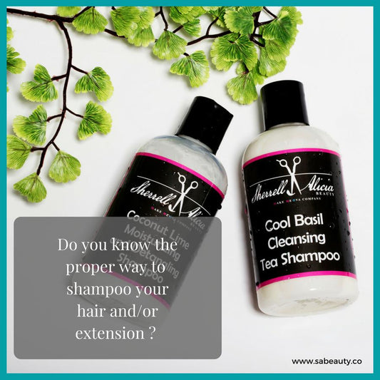 How to properly shampoo your Virgin hair extensions.